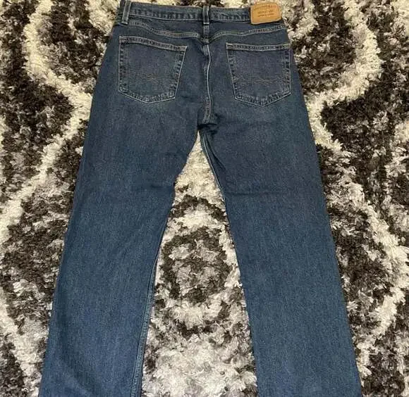 Levi Strauss Signature Men's Relaxed Straight Jeans W30 L30 Dark Wash - Picture 2 of 6